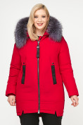 Купить Куртка зимняя женская молодежная красного цвета 88-953_30Kr, фото 3
