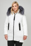 Купить Куртка зимняя женская молодежная белого цвета 88-953_31Bl, фото 4