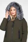 Купить Куртка зимняя женская молодежная цвета  хаки 88-953_8Kh, фото 7