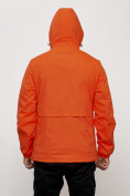 Купить Куртка спортивная мужская весенняя с капюшоном оранжевого цвета 88022O, фото 14