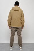 Купить Куртка спортивная мужская весенняя с капюшоном бежевого цвета 88026B, фото 4