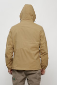 Купить Куртка спортивная мужская весенняя с капюшоном бежевого цвета 88026B, фото 9