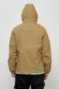 Купить Куртка спортивная мужская весенняя с капюшоном бежевого цвета 88027B, фото 13