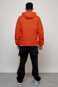 Купить Куртка спортивная мужская весенняя с капюшоном оранжевого цвета 88027O, фото 7