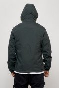 Купить Куртка спортивная мужская весенняя с капюшоном темно-серого цвета 88027TC, фото 12