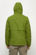 Купить Куртка спортивная мужская весенняя с капюшоном зеленого цвета 88029Z, фото 8