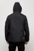 Купить Куртка спортивная мужская весенняя с капюшоном черного цвета 88030Ch, фото 13