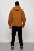 Купить Куртка спортивная мужская весенняя с капюшоном горчичного цвета 88032G, фото 15