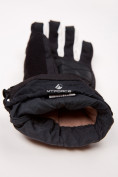 Купить Перчатки мужские горнолыжные черного цвета 88060Ch, фото 5