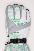 Купить Перчатки мужские горнолыжные серого цвета 88061Sr, фото 2