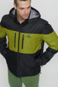 Купить Куртка спортивная мужская с капюшоном черного цвета 8808Ch, фото 10