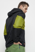 Купить Куртка спортивная мужская с капюшоном черного цвета 8808Ch, фото 12