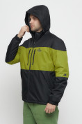 Купить Куртка спортивная мужская с капюшоном черного цвета 8808Ch, фото 14
