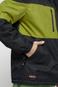 Купить Куртка спортивная мужская с капюшоном черного цвета 8808Ch, фото 7