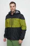 Купить Куртка спортивная мужская с капюшоном черного цвета 8808Ch, фото 9