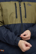 Купить Куртка спортивная мужская с капюшоном темно-синего цвета 8808TS, фото 13