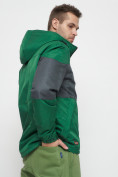 Купить Куртка спортивная мужская с капюшоном зеленого цвета 8808Z, фото 9