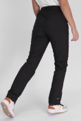 Купить Утепленные спортивные брюки женские черного цвета 88148Ch, фото 12