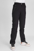 Купить Утепленные спортивные брюки женские черного цвета 88148Ch, фото 18