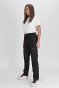 Купить Утепленные спортивные брюки женские черного цвета 88148Ch, фото 2