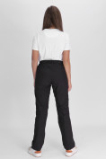 Купить Утепленные спортивные брюки женские черного цвета 88148Ch, фото 4