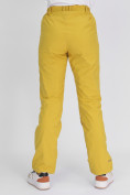 Купить Утепленные спортивные брюки женские горчичного цвета 88148G, фото 10