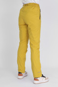 Купить Утепленные спортивные брюки женские горчичного цвета 88148G, фото 11