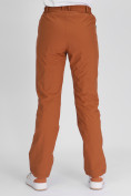 Купить Утепленные спортивные брюки женские коричневого цвета 88148K, фото 10