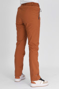 Купить Утепленные спортивные брюки женские коричневого цвета 88148K, фото 11