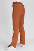 Купить Утепленные спортивные брюки женские коричневого цвета 88148K, фото 9