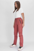 Купить Утепленные спортивные брюки женские розового цвета 88148R, фото 2
