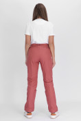 Купить Утепленные спортивные брюки женские розового цвета 88148R, фото 4