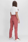 Купить Утепленные спортивные брюки женские розового цвета 88148R, фото 5