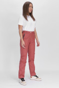 Купить Утепленные спортивные брюки женские розового цвета 88148R, фото 6
