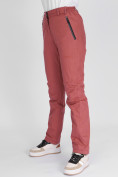 Купить Утепленные спортивные брюки женские розового цвета 88148R, фото 8