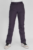 Купить Утепленные спортивные брюки женские темно-серого цвета 88148TC, фото 7