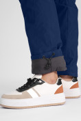 Купить Утепленные спортивные брюки женские темно-синего цвета 88148TS, фото 10