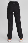 Купить Утепленные спортивные брюки женские черного цвета 88149Ch, фото 11