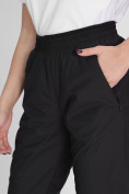 Купить Утепленные спортивные брюки женские черного цвета 88149Ch, фото 15