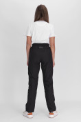 Купить Утепленные спортивные брюки женские черного цвета 88149Ch, фото 5