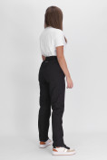 Купить Утепленные спортивные брюки женские черного цвета 88149Ch, фото 6