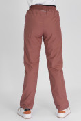 Купить Утепленные спортивные брюки женские коричневого цвета 88149K, фото 10