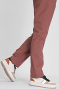 Купить Утепленные спортивные брюки женские коричневого цвета 88149K, фото 13