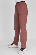Купить Утепленные спортивные брюки женские коричневого цвета 88149K, фото 8