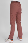 Купить Утепленные спортивные брюки женские коричневого цвета 88149K, фото 9