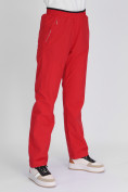 Купить Утепленные спортивные брюки женские красного цвета 88149Kr, фото 12