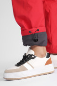 Купить Утепленные спортивные брюки женские красного цвета 88149Kr, фото 14