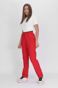 Купить Утепленные спортивные брюки женские красного цвета 88149Kr, фото 2