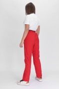 Купить Утепленные спортивные брюки женские красного цвета 88149Kr, фото 3
