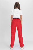 Купить Утепленные спортивные брюки женские красного цвета 88149Kr, фото 4